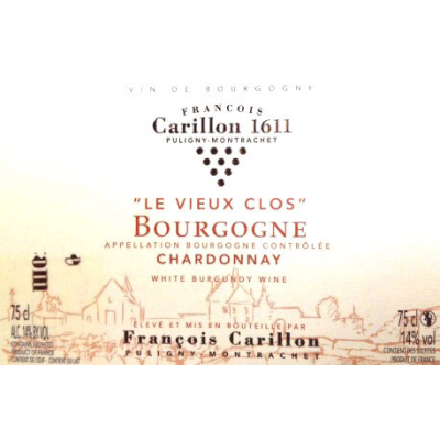 Francois Carillon Bourgogne Chardonnay Vieux Clos 2018 (12x75cl)