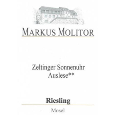 Markus Molitor Zeltinger Sonnenuhr Riesling Auslese 2* Green Capsule 2019 (6x75cl)