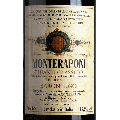 Monteraponi Chianti Classico Baron Ugo 2019 (6x75cl)