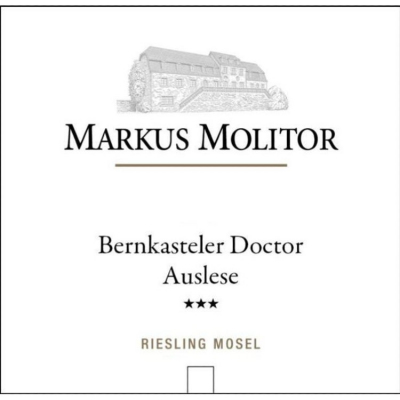 Markus Molitor Bernkasteler Doctor Riesling Auslese 3* White Capsule Auction 2020 (6x75cl)