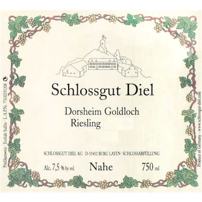 Schlossgut Diel Dorsheimer Goldloch Riesling Auslese Goldkapsel Auktion 2010 (6x37.5cl)