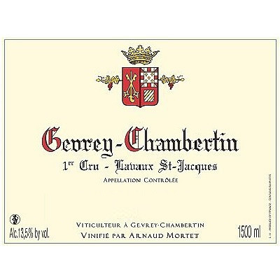 Arnaud Mortet Gevrey-Chambertin 1er Cru Lavaux St Jacques 2018 (6x75cl)