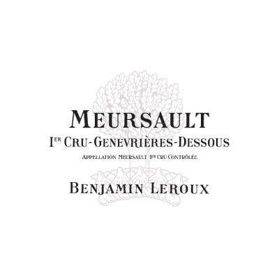 Benjamin Leroux Meursault 1er Cru Genevrieres Dessous 2019 (6x75cl)