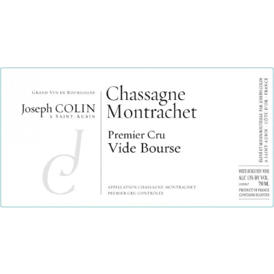Joseph Colin Chassagne-Montrachet 1er Cru Vide Bourse 2021 (6x75cl)