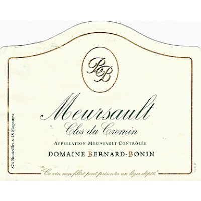 Bernard Bonin Meursault Clos Du Cromin 2016 (6x75cl)