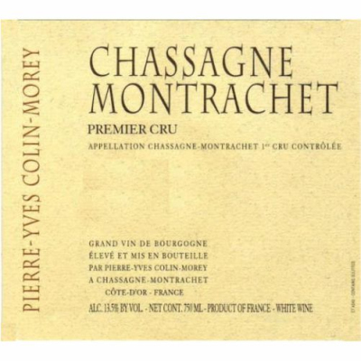 Pierre-Yves Colin-Morey Chassagne-Montrachet 1er Cru 2021 (6x75cl)