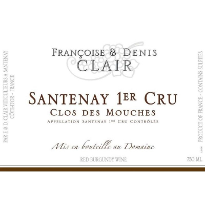 Francoise et Denis Clair Santenay Clos Mouches 2020 (6x75cl)