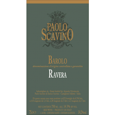 Paolo Scavino Barolo Ravera 2016 (6x75cl)