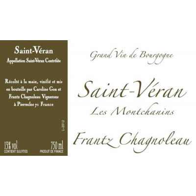 Frantz Chagnoleau Saint Veran Montchanin 2018 (6x75cl)