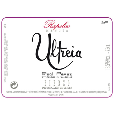 Raul Perez Ultreia Rapolao 2020 (6x75cl)