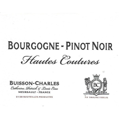 Buisson Charles Bourgogne Pinot Noir Hautes Coutures 2022 (6x75cl)