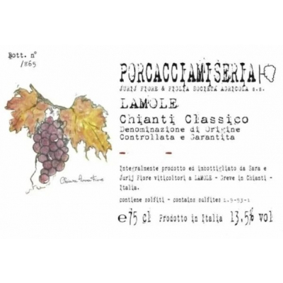 Jurij Fiore & Figlia Porcacciamiseria Lamole 2018 (6x75cl)