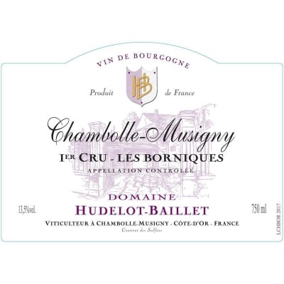 Hudelot Baillet Chambolle-Musigny 1er Cru Les Borniques 2020 (3x75cl)
