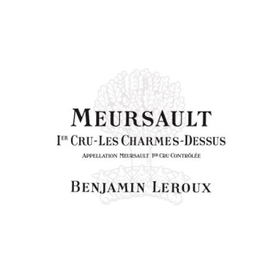 Benjamin Leroux Meursault 1er Cru Charmes Dessus 2022 (6x75cl)