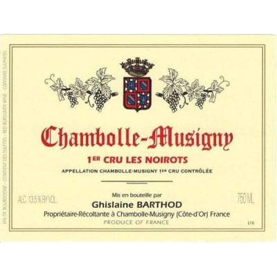 Ghislaine Barthod Chambolle-Musigny 1er Cru Les Noirots 2018 (6x75cl)