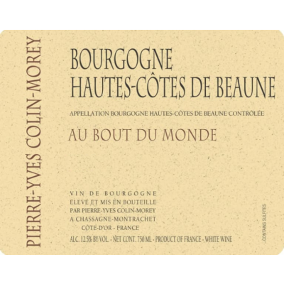 Pierre Yves Colin Morey Bourgogne Hautes Cotes de Beaune Au Bout du Monde 2022 (6x75cl)