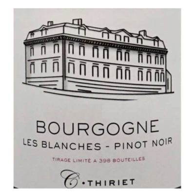 C. Thiriet Bourgogne Les Blanches Pinot Noir 2020 (12x75cl)