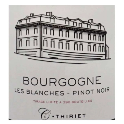C. Thiriet Bourgogne Les Blanches Pinot Noir 2022 (6x75cl)