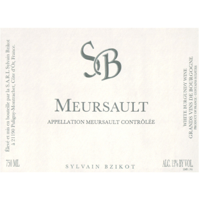 Sylvain Bzikot Meursault 2022 (1x75cl)