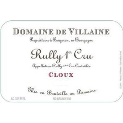 Aubert et Pamela Villaine Rully 1er Cru Les Cloux Rouge 2020 (6x75cl)