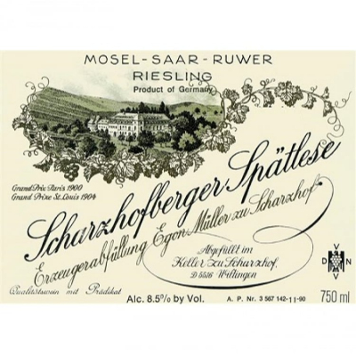 Egon Muller Scharzhofberger Riesling Spatlese Auction 2020 (6x75cl)