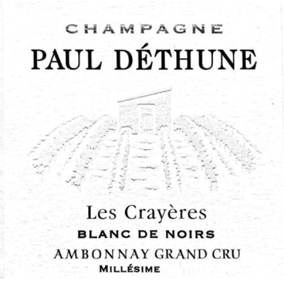 Paul Dethune Ambonnay Grand Cru Blanc de Noirs Les Crayeres 2017 (6x75cl)
