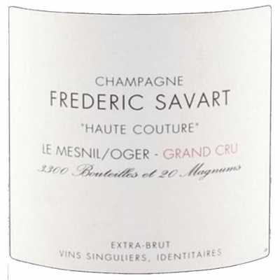 Frederic Savart Le Mesnil-sur-Oger Grand Cru Haute Couture Extra Brut 2018 (1x75cl)