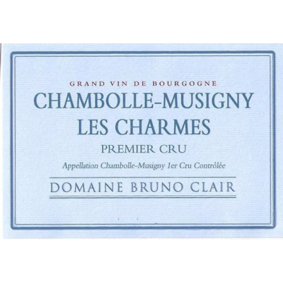 Bruno Clair Chambolle-Musigny 1er Cru Les Charmes 2020 (6x75cl)