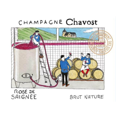 Chavost Rose de Saignee Brut Nature NV (6x75cl)