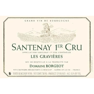 Borgeot Santenay 1er  Cru Les Gravieres Blanc 2022 (6x75cl)