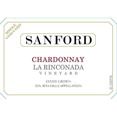 Sanford La Rinconada Chardonnay 2020 (6x75cl)
