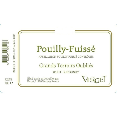 Verget Pouilly-Fuisse Grands Terroirs Oublies 2022 (12x75cl)