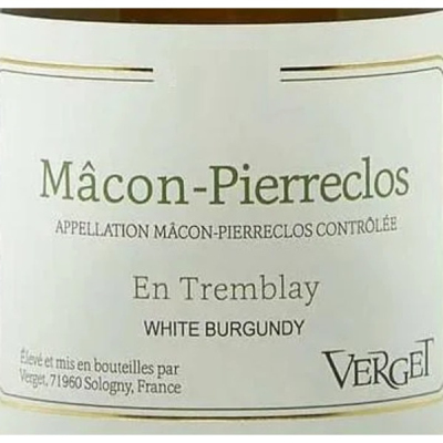 Verget, Macon, Pierreclos En Tremblay 2022 (12x75cl)
