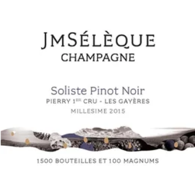 Jean-Marc Seleque Soliste Pinot Noir Les Gayeres Premier Cru 2016 (6x75cl)