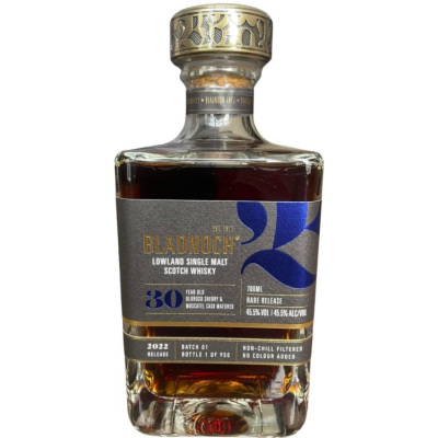 Bladnoch Single Malt Oloroso Sherry & Moscatel Cask Rare Release 30YO Bottled 2022 NV (6x70cl)