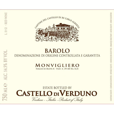 Castello di Verduno Barolo Monvigliero 2018 (1x75cl)