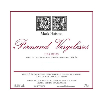 Mark Haisma Pernand-Vergelesses Les Pins 2022 (6x75cl)