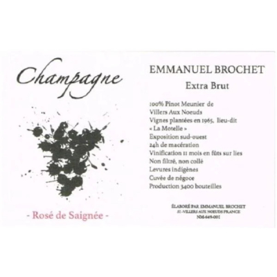 Emmanuel Brochet Rose de Saignee Extra Brut Base 2020 NV (6x75cl)