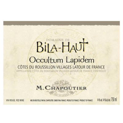 Chapoutier Bila-Haut Cotes-du-Roussillon Occultum Lapidem 2013 (6x75cl)