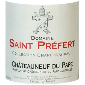 Saint Prefert Chateauneuf-du-Pape Collection Charles Giraud 2010 (1x75cl)