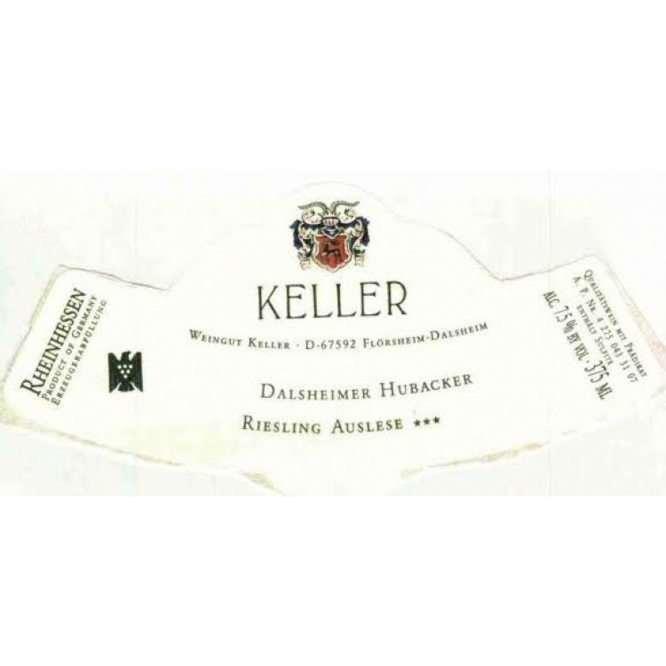 Keller Dalsheimer Hubacker Riesling Auslese Nr23 2017 (3x75cl)