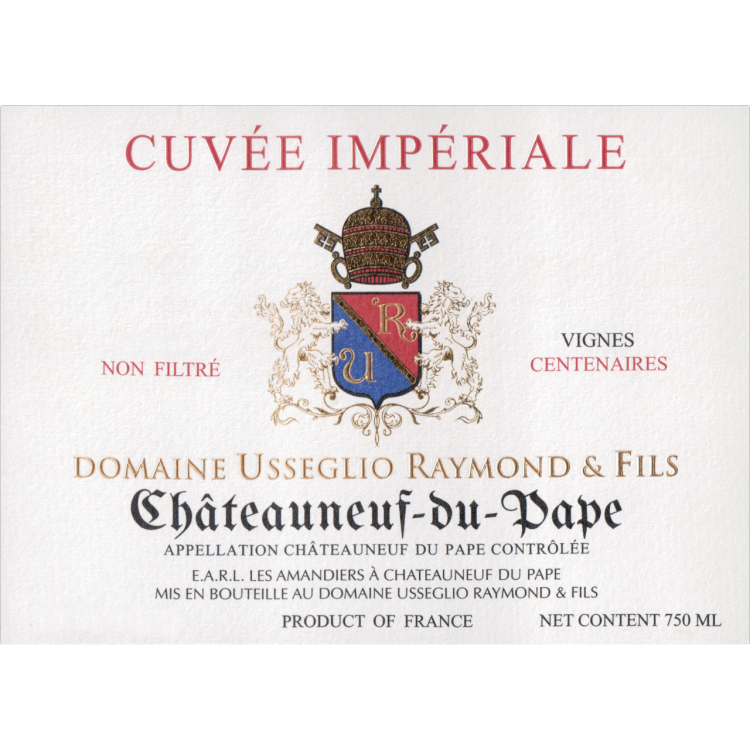 Raymond Usseglio Chateauneuf-du-Pape Imperiale 2016 (6x75cl)