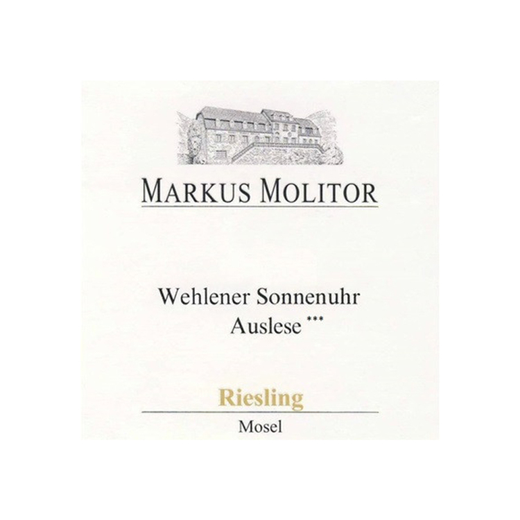Markus Molitor Wehlener Sonnenuhr Riesling Auslese 3* Gold Capsule 2018 (6x75cl)