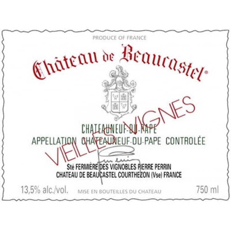 Beaucastel Chateauneuf-du-Pape Blanc Roussanne VV 2017 (3x75cl)