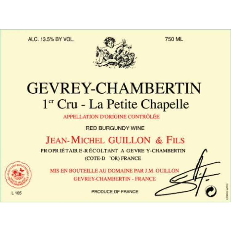 Jean Michel Guillon Gevrey Chambertin 1er Cru La Petite Chapelle 2020 (6x75cl)