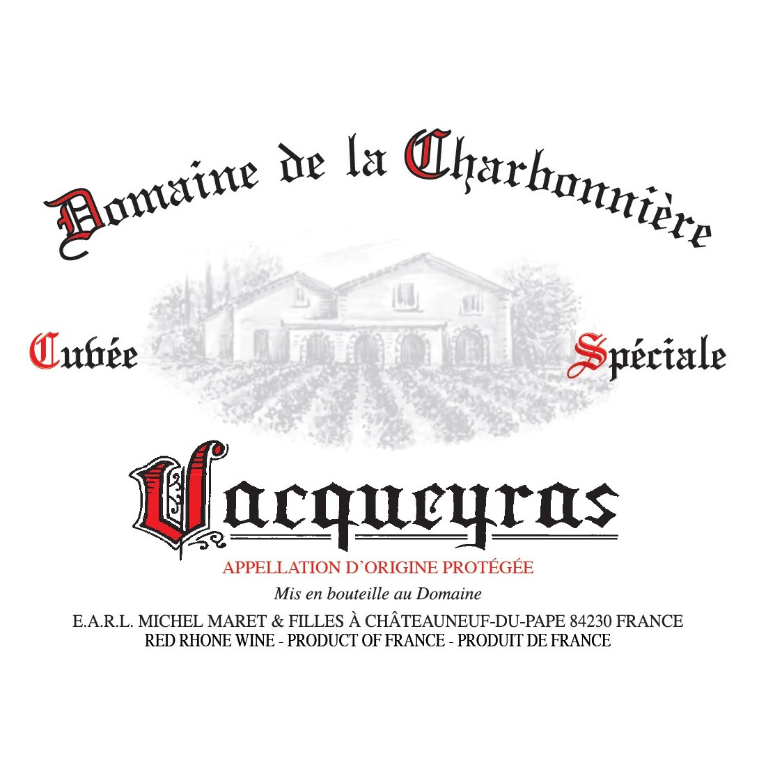 Domaine de la Charbonniere Vacqueyras Cuvee Speciale 2016 (6x75cl)