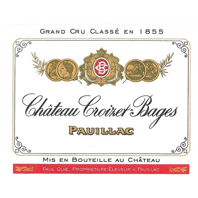 Chateau Croizet Bages Pauillac Cinquieme Cru 2016 (12x75cl)
