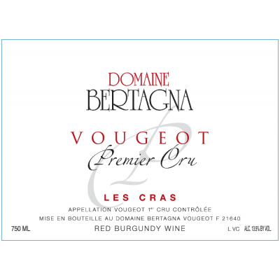 Bertagna Vougeot  1er Cru Les Cras Rouge 2019 (6x75cl)
