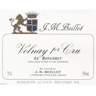 Jean Marc Boillot Volnay 1er Cru Le Ronceret 2020 (6x75cl)