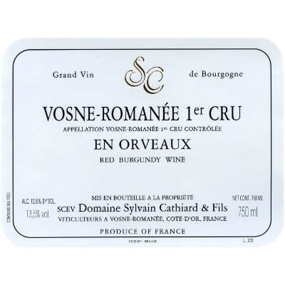 Sylvain Cathiard Vosne-Romanee 1er Cru En Orveaux 2019 (1x75cl)